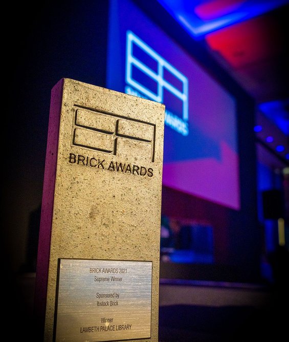 Brick Awards 2021 Supreme winner trophy.