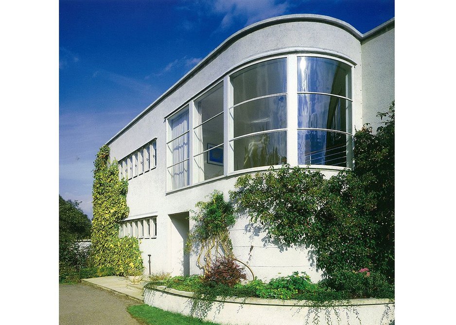 Restoration of Erich Mendelsohn's Shrubs Wood house. Credit Aukett archive