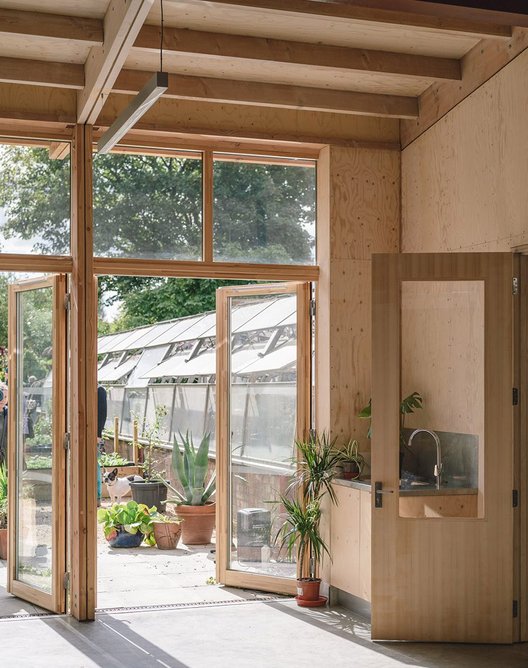 The Barn, Brockwell Park Community Greenhouses, London by Feilden Fowles Architects