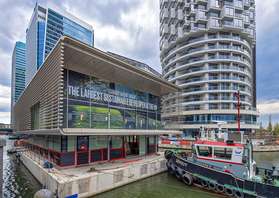 The pavilions were conceived to “activate” the dock with new public realm in closer proximity to the water.