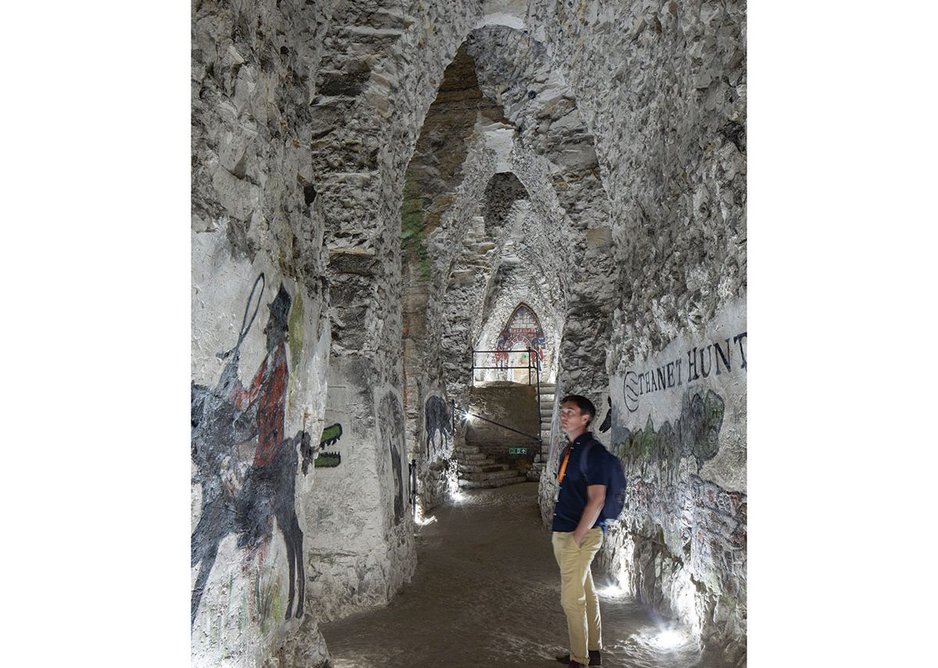 Nearly every old house in Margate has a cave of some sort under it but the majestic Margate Caves are the largest known ones. Murals were added up until the 1980s. Restoring them will require another round of funding.