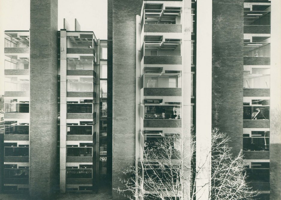 Medical Research and Biology Building, Philadelphia, Pennsylvania, 1957-65, University of Pennsylvania.