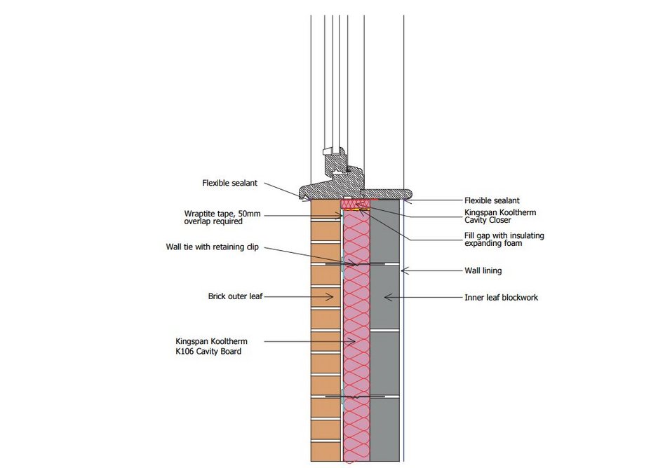 The guidance includes clear diagrams for each detail along with thermal performance and air barrier process sequences.