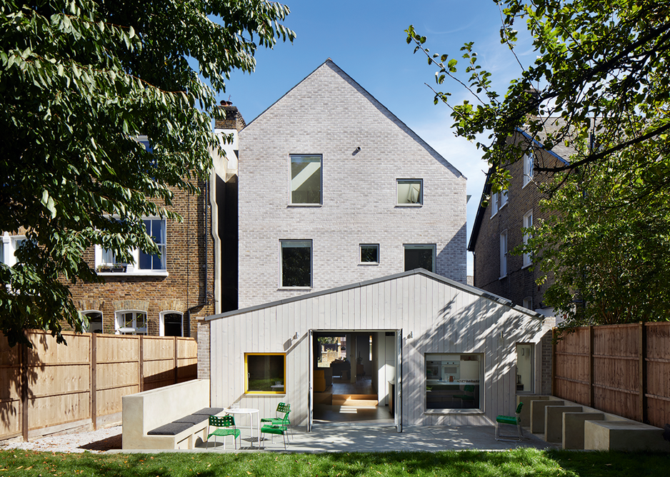 The rear elevation extends the ground floor plan into the large back garden.