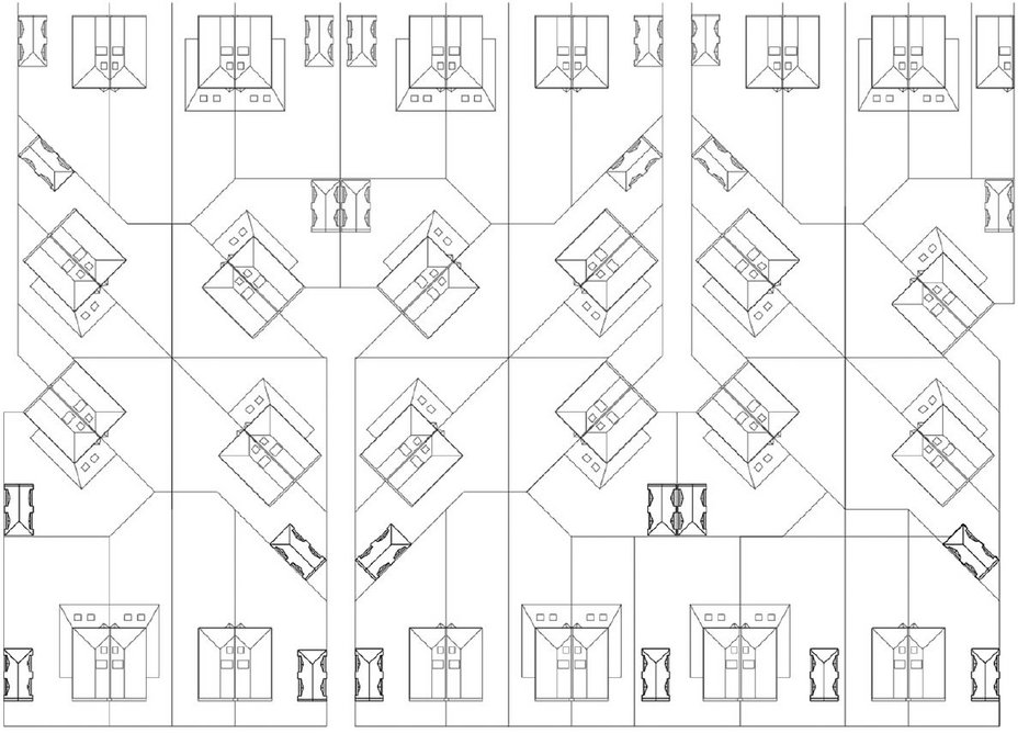 Villa Trio’s design is envisaged as part of a wider suburban masterplan.