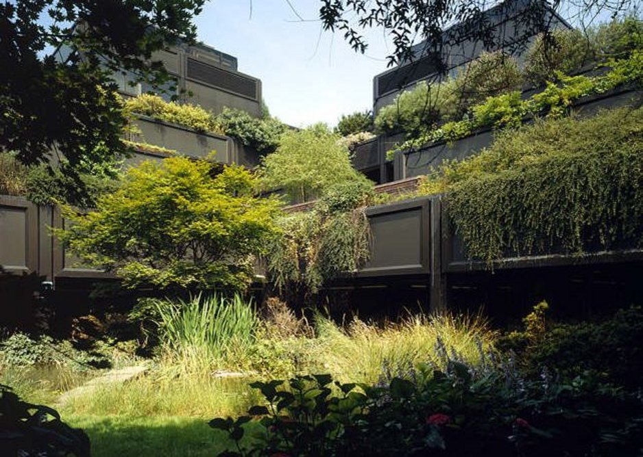Gateway House has great drama with heavily planted roof gardens.