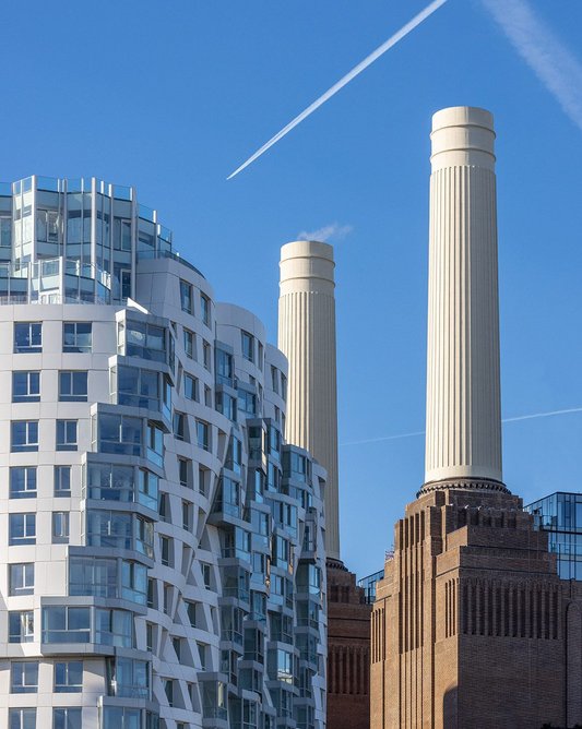 Frank Gehry, meet Giles Gilbert Scott. A deliberate contrast.