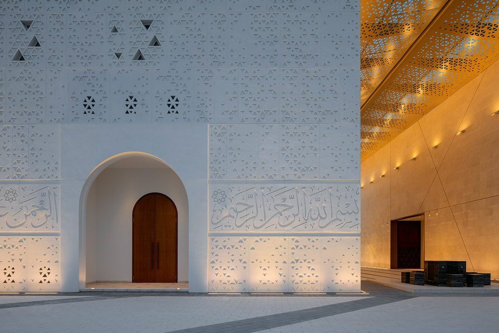 The Mosque of Mohamed Abdulkhaliq Gargash responds to a brief for a contemporary, calm and spiritual space for prayer for the community of Al Quoz, Dubai.