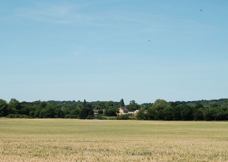 Looking over countryside but in reach of the M11 and Shelford train station.