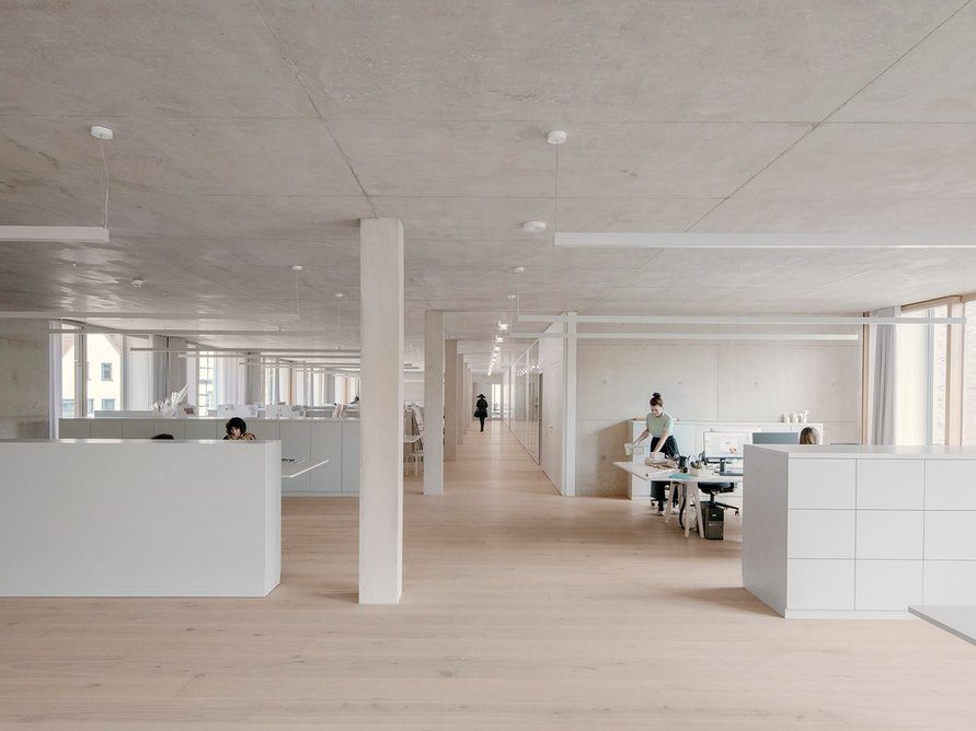 Jacoby Studios, Paderborn, Germany – inside the offices which are arranged around a courtyard based on the historic cloister.