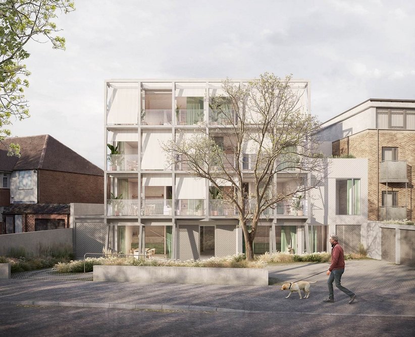Tikari Works’ next self-developed scheme for eight Passivhaus apartments is currently in planning. It will likely have a hybrid structure using some CLT but not as extensively as at Rye to futureproof against regs changes.