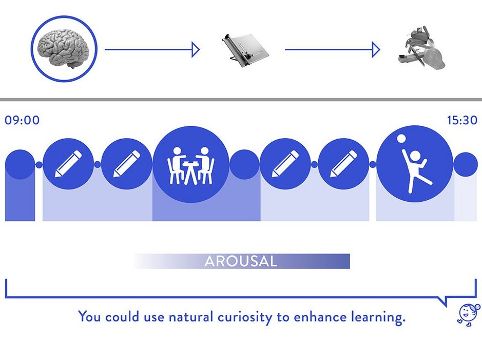 Imagining the school day: where and when a stimulating dose of curiosity might fit in.