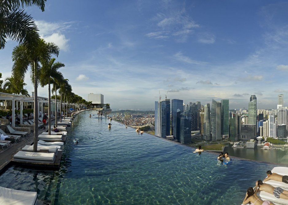 The SkyPark at Marina Bay Sands, Singapore.