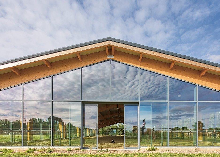 Glazed gable ends mean views straight out onto the landscape.