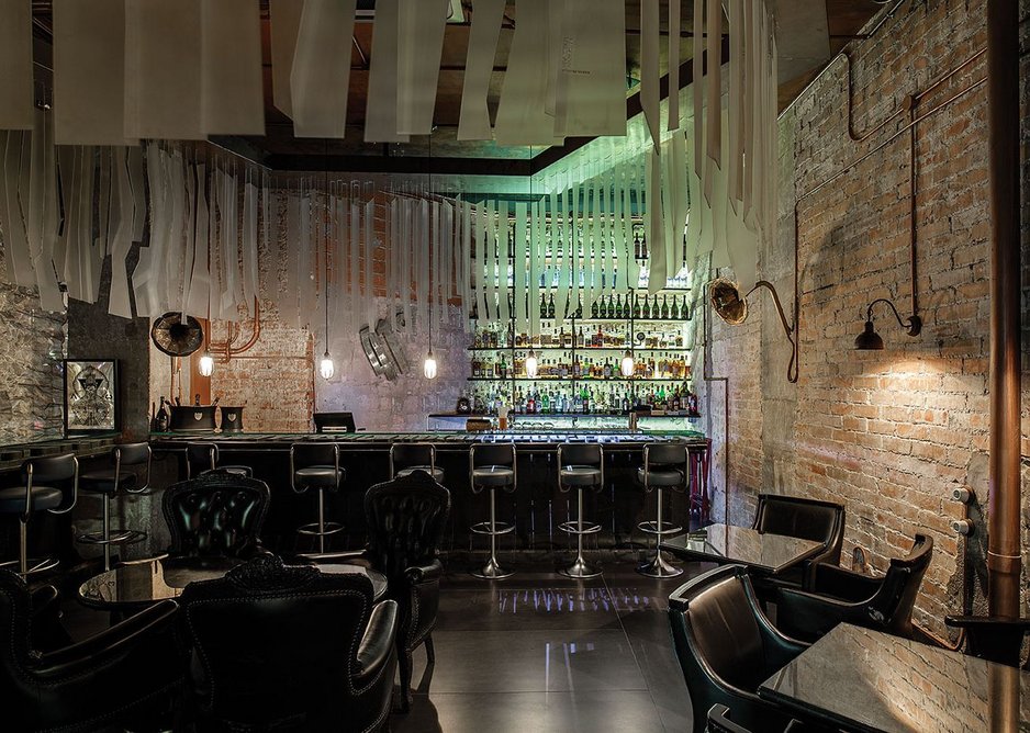 Closing a fantastical journey, the bar, recreated from a previous Adrià project, strikes a disconcertingly different tone.