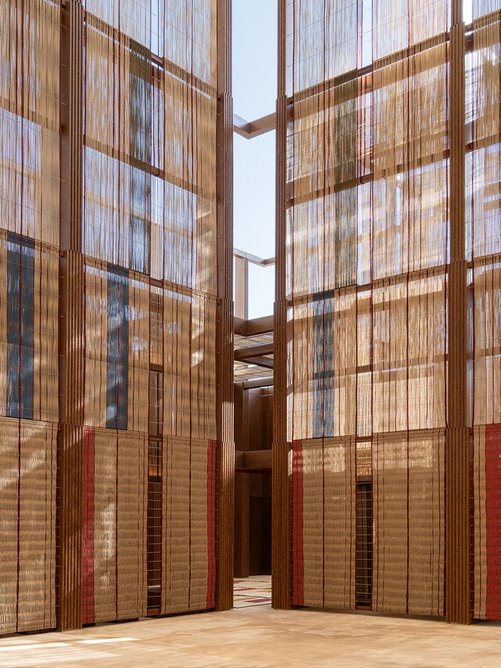 On Weaving, by East Architecture Studio, was exhibited after winning the AlMusalla Prize.