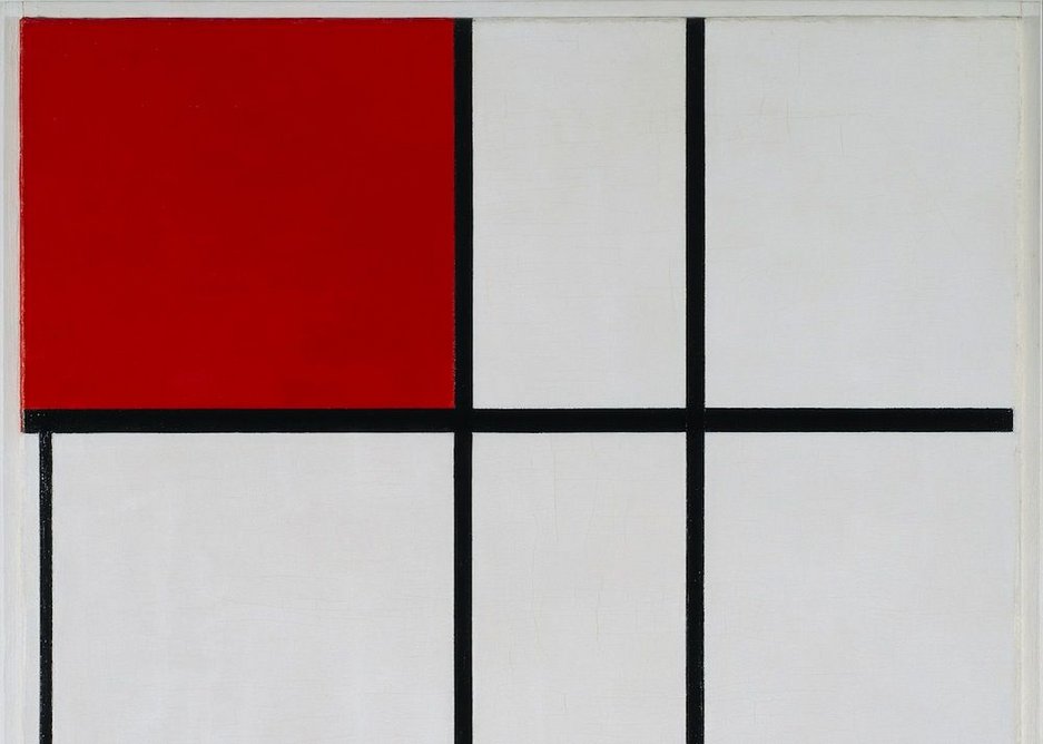 Piet Mondrian – Composition B (No. II) with Red, 1935.
