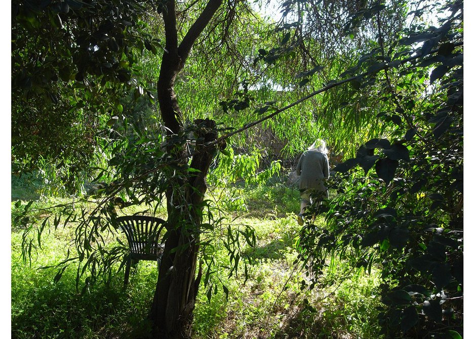 Informality rules in the open garden area.