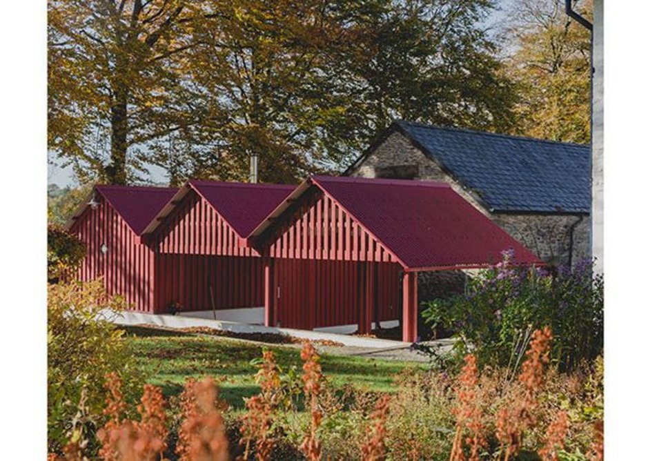 New interventions at Aeron Parc, Llangeitho making the farm work better, designed by Rural Office for Architecture.