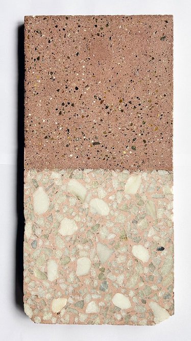 Terrazzo samples created by Zan Peltek for Gundry + Ducker’s Bay Window house.