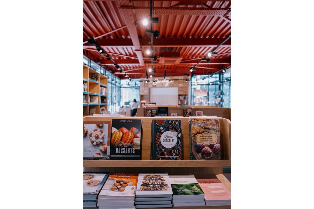 The only permanent shop in Le village is the bookshop, all the other units are occupied by pop-up shops testing out their produce in a formal retail setting.