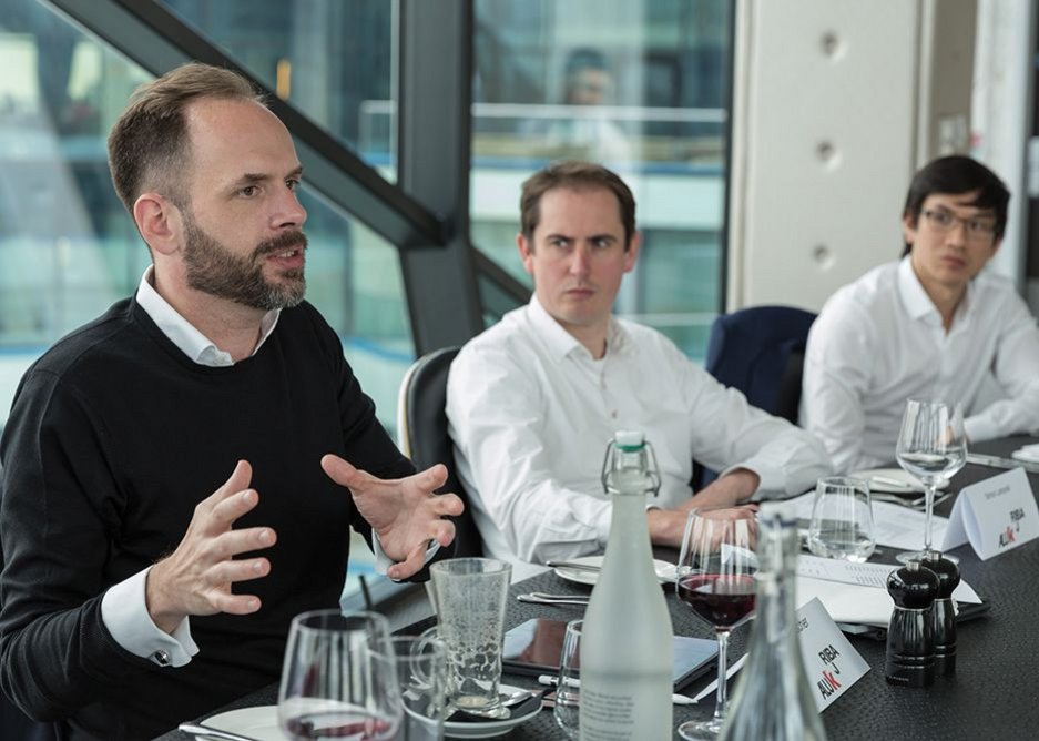 From left to right: Zaha Hadid senior associate Nils Fischer, Simon Lamprell and Marvin Chik.