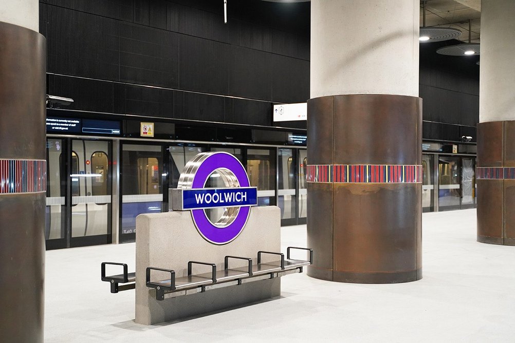 Platform at Woolwich Station by WW+P Architects.