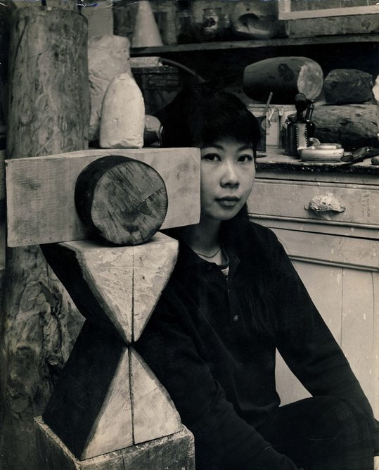 Kim Lim, with Chess Piece I, c.1960.
