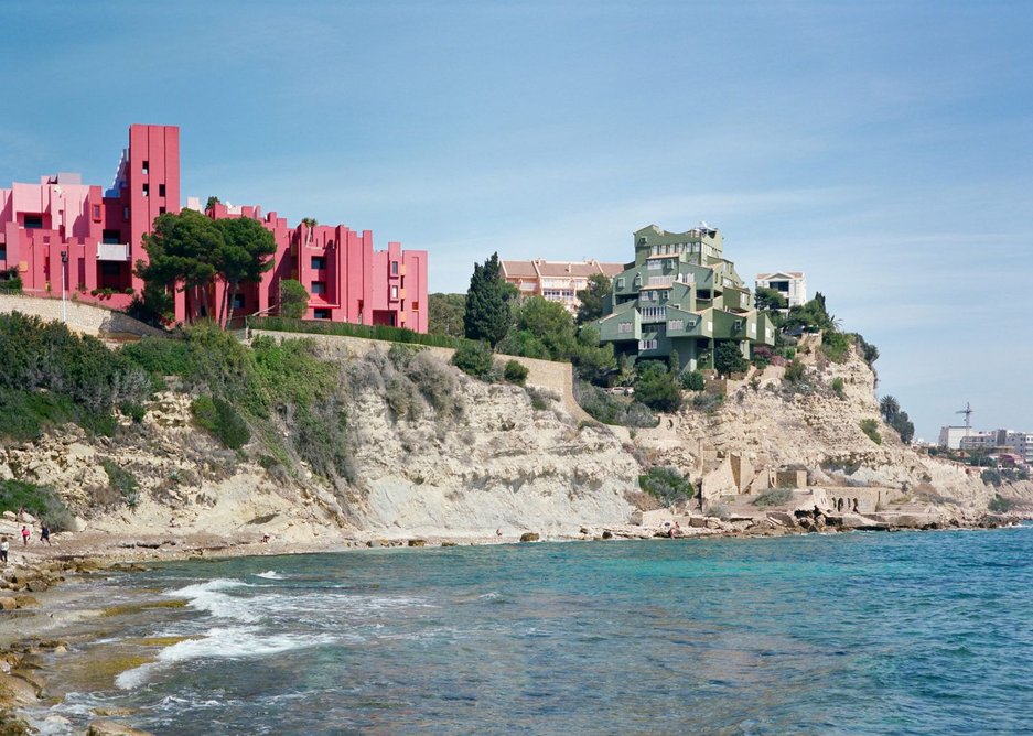 The Red Wall sits high above the sea in Alicante.