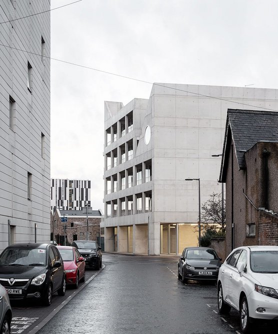 Eastward view along William Street towards Anne Mews.