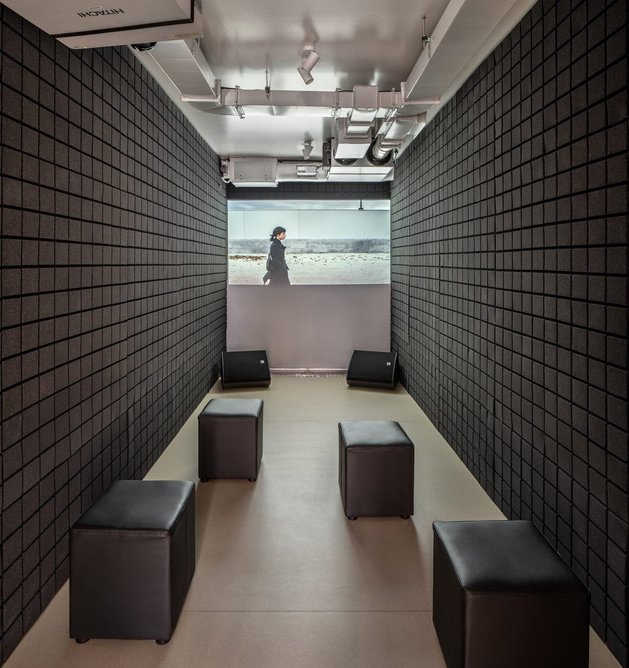 One of the video installation galleries with seating at MOT.