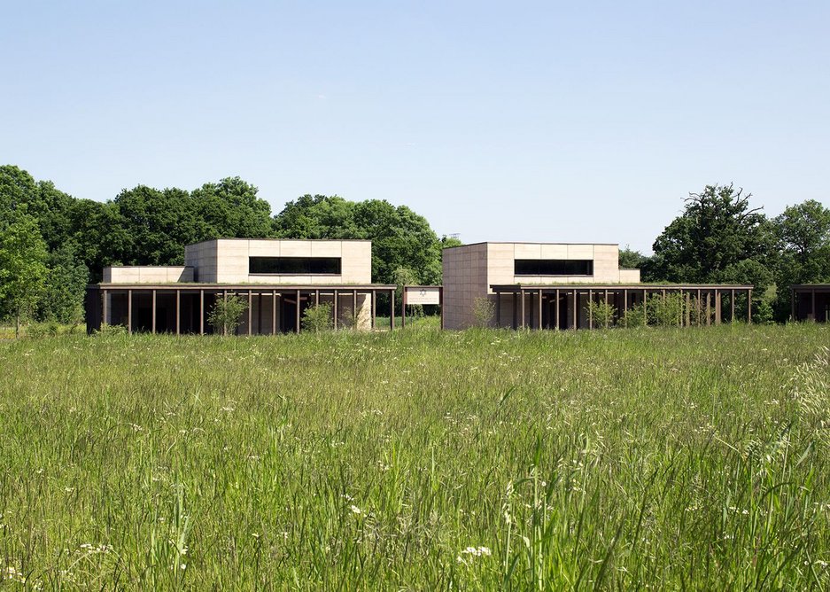 In time the landscape in front of the building will changes as it is used as a cemetery.