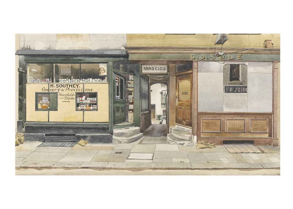 Phyllis Dimond, Kinnerton Street, Wilton Place, London, SW1, 1942. Given by the Pilgrim Trust
