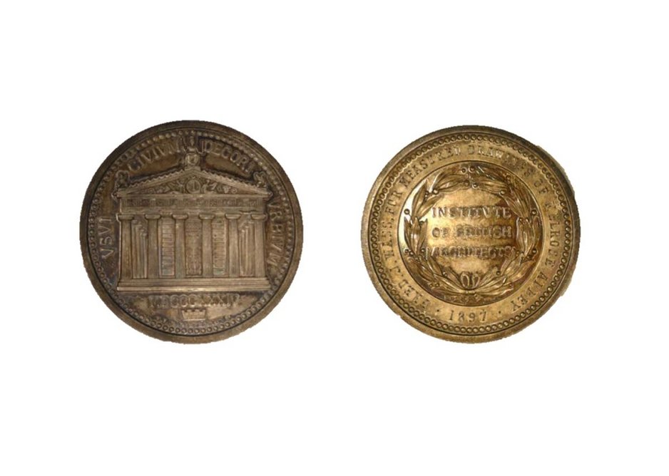 Honorary Medal of the RIBA. Designed by T L Donaldson, 1836