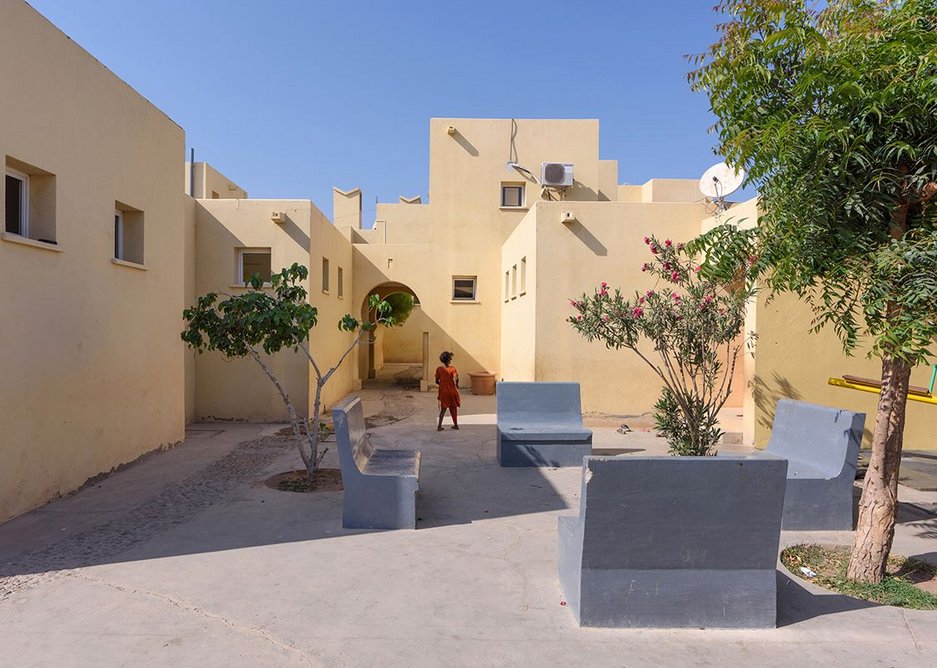 One of the main squares at Tadjourah SOS Children's Village, Djibouti, designed by Urko Sanchez Architects.