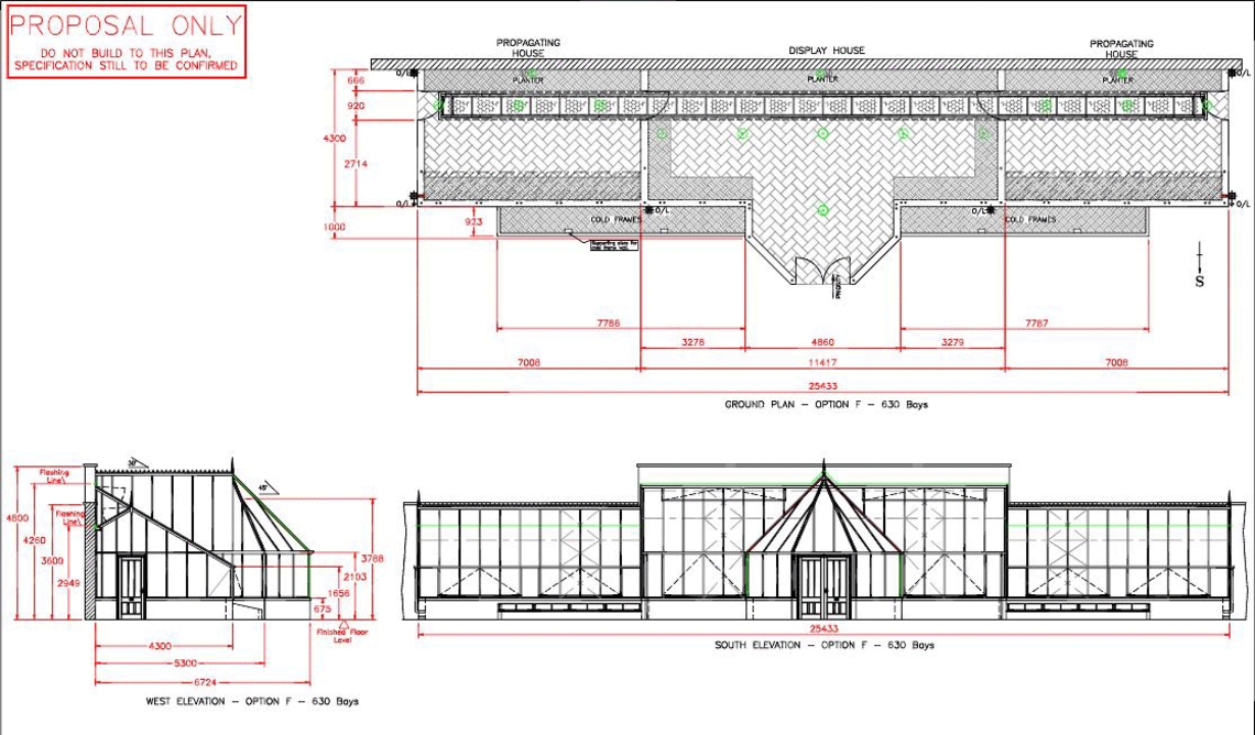 Proposal plan for Ramsey Walled Garden.