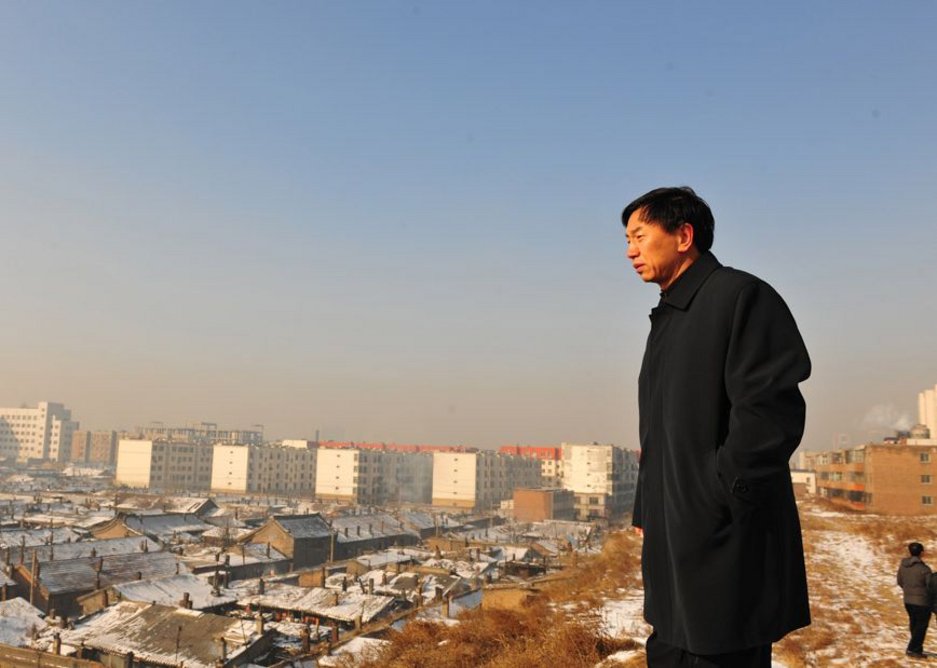 Geng Yanbo looks out over his city in a still from The Chinese Mayor.