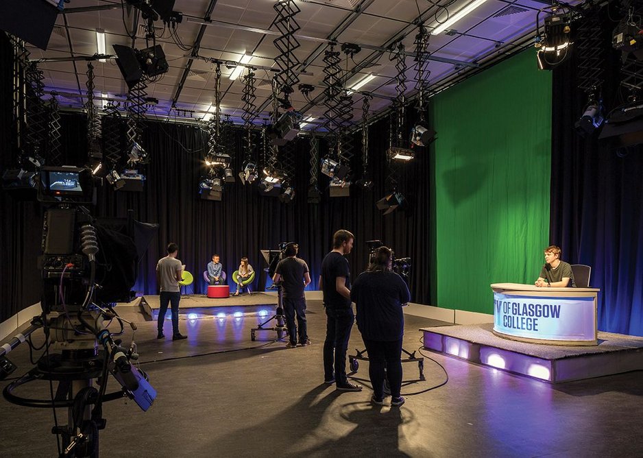 Industry standard TV and radio studios including Scotlands second largest broadcast studio