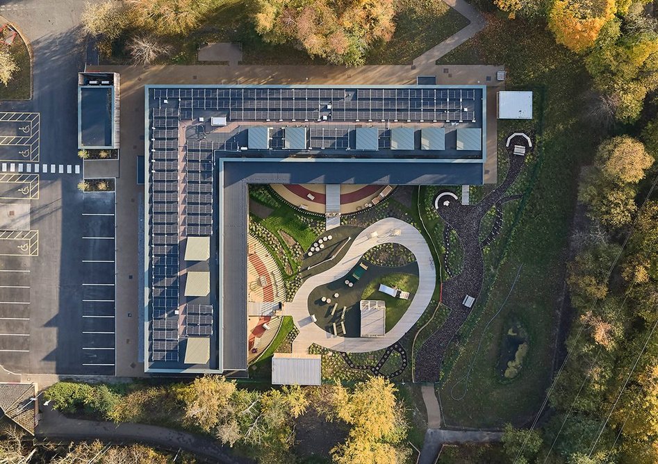 University of Staffordshire Woodlands Nursery by Feilden Clegg Bradley Studios. Credit: Daniel Hopkinson