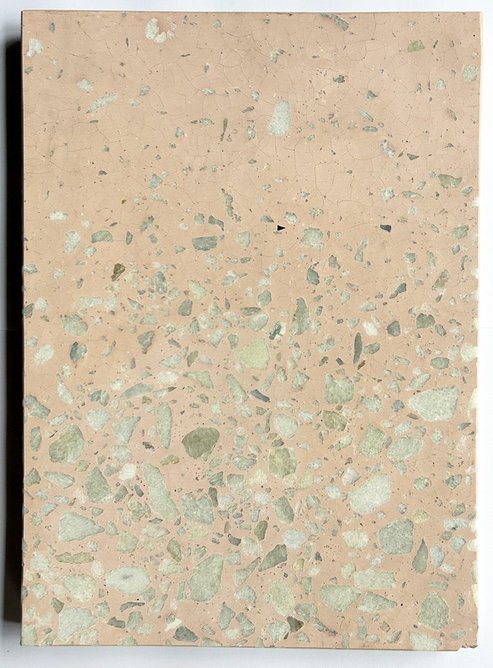 Bespoke terrazzo created by Zan Peltek for Gundry + Ducker’s Bay Window house.