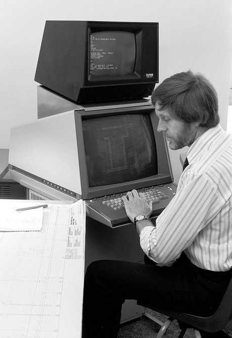 Early computing at the John S Bonnington Partnership.