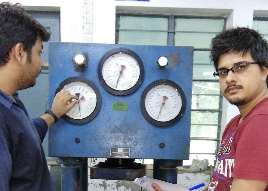 Qube researchers in the laboratory in West Bengal.