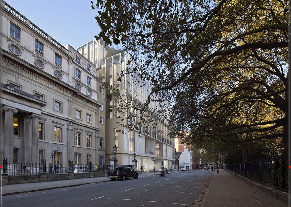 Verified illustration of The Marshall Building, London School of Economics by Grafton Architects