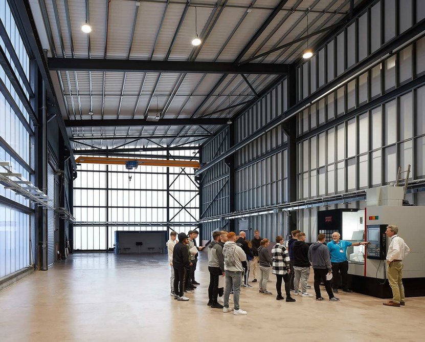 The IOT’s hangar gives a drive-in space for big kit and the freedom to invite in potential employers and local businesses to use those facilities.