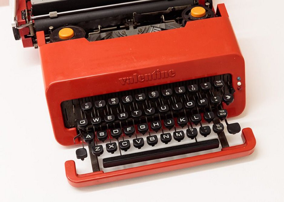 Valentine typewriter, designed in 1969 by Ettore Sottsass.