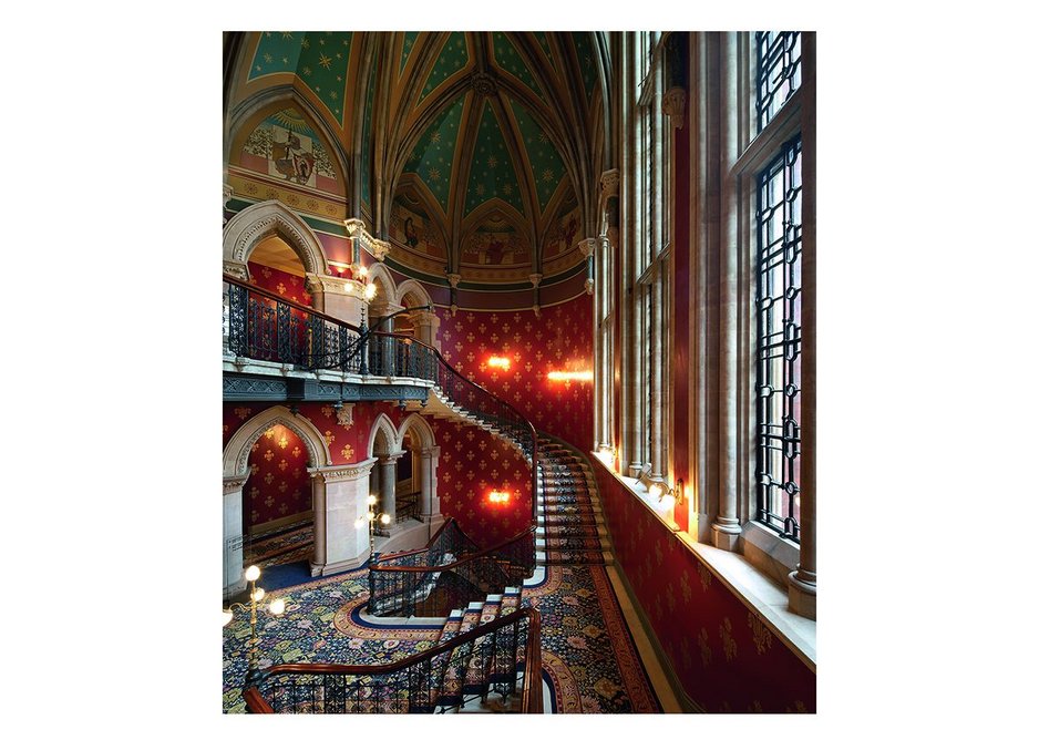 Sir George Gilbert Scott's restored staircase at St. Pancras.