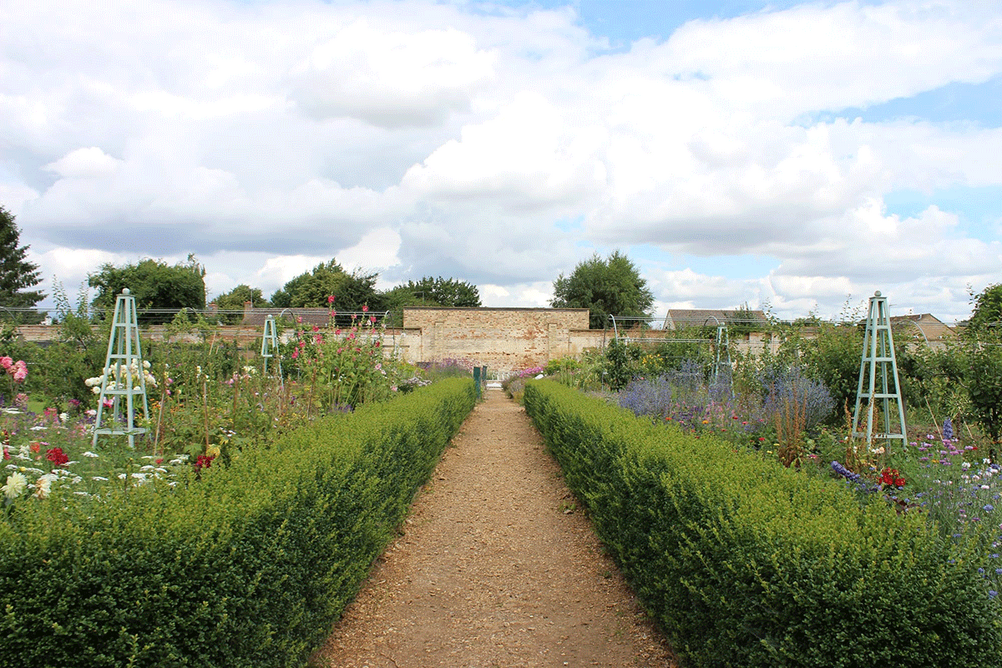 The site at Ramsey Walled Garden before the installation of the new glasshouse.