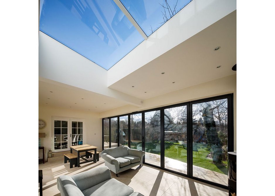 Sunsquare's Skyview Multipane rooflight creates clean, elegant lines and floods a property with natural light.