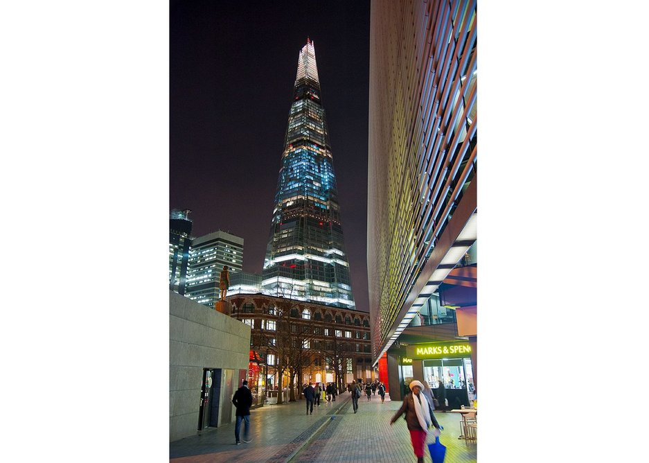 The Shard, just over 300m, is the tallest London can go.