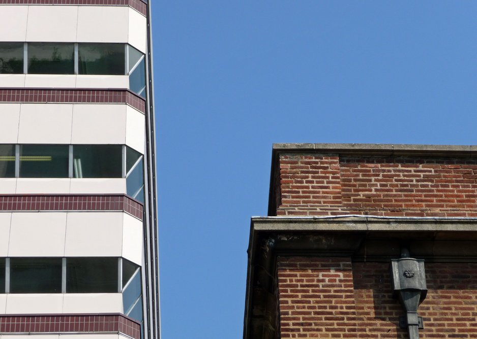 Radical style shift took place between the 1950s and 1960s library wings.